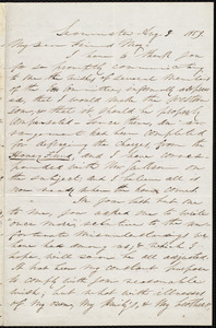 Letter from Parker Pillsbury, Leominster, [Mass.], to Samuel May, Aug. 8, 1859