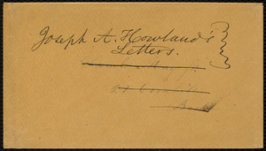 Letter from Joseph Avery Howland, Worcester, [Mass.], to Samuel May, Oct. 8, 1859