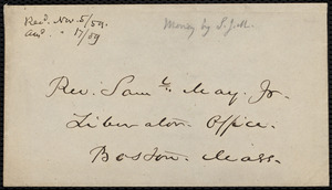 Letter from William Henry Channing, Liverpool, to Samuel May, Oct. 22, 1859