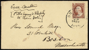 Letter from Parker Pillsbury, Dunleith, Ill., to Samuel May, October 25, 1859