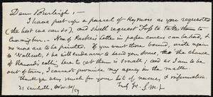 Letter from Samuel May, [Boston], to Charles Calistus Burleigh, Nov. 10 / 59