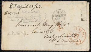 Letter from Eliza Wigham, Edinburgh, to Samuel May, 8.4.1864