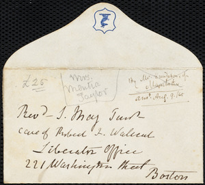 Letter from Mentia Taylor, [London], to Samuel May, March 13th, 1865