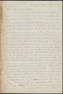 Letter from Samuel May, Leicester, Mass., to Richard Davis Webb, July 3, 1866