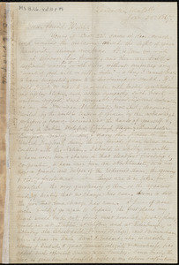 Letter from Samuel May, Leicester, Mass., to Richard Davis Webb, Jan. 25, 1867