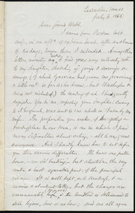 Letter from Samuel May, Leicester, Mass., to Richard Davis Webb, July 3, 1868
