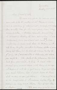 Letter from Samuel May, Leicester, [Mass.], to Richard Davis Webb, Oct. 25 / 68