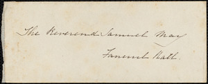 Letter from Elizabeth B. Chapman, Paris, to Samuel May, [18--]