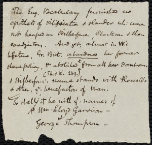 Notes by Samuel May, [18--]