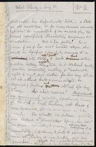 Notes by Samuel May: "What Slavery is doing, No. 2."