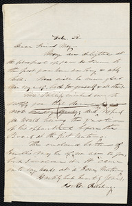 Letter from Parker Pillsbury, to Samuel May, Feb. 28, [18??]