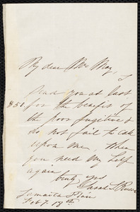 Letter from Sarah Shaw Russell, Jamaica Plain, [Boston], to Samuel May, Feb. 7th, 18[??}]