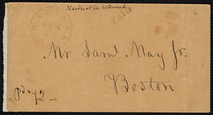 Letter from Frank Paker Appleton, Danvers, [Mass.], to Samuel May, 14 April 49