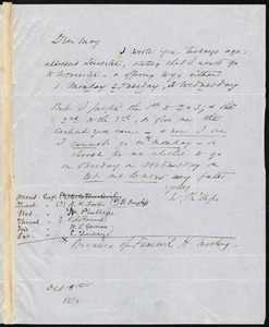 Letter from Wendell Phillips, to Samuel May, Oct. 8th, 1850