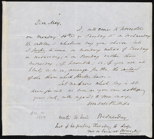 Letter from Wendell Phillips, to Samuel May, Oct. 10, 1850