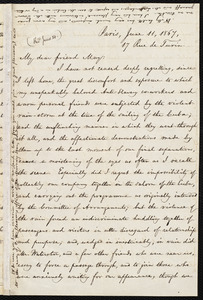 Letter from William Lloyd Garrison, Paris, to Samuel May, June 11, 1867