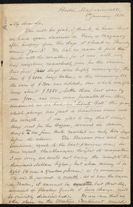 Letter from Samuel May, Boston, 8th January, 1850