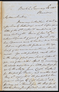 Letter from John Bishop Estlin, Bristol, to Samuel May, January 24th, 1850