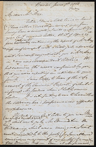 Letter from John Bishop Estlin, Bristol, to Samuel May, June 7th, 1850