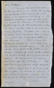 Letter from Samuel May, to John Bishop Estlin, Mar. 17th, [1851?]