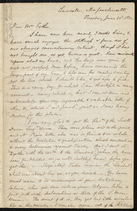 Letter from Samuel May, Leicester, Mass., to John Bishop Estlin, June 22, 1852