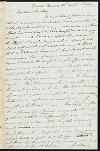 Letter from John Bishop Estlin, Bristol, to Samuel May, March 11, 1853