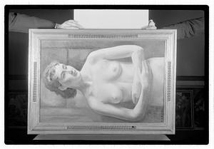 Modern art c/o Collier Copies of oils & watercolor & 2 statues