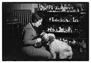 Miss Liddie A Livevey, collector of miniature dogs, 400, 1 live one