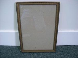 Rectangular frame with gilt piping
