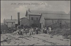 Artists sketching, Provincetown, Mass.