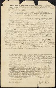 Deed from Sedgwick White to Augustus Nash, July 21, 1829