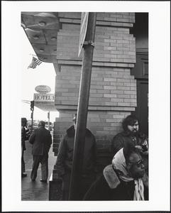 Bus stop at the Essex