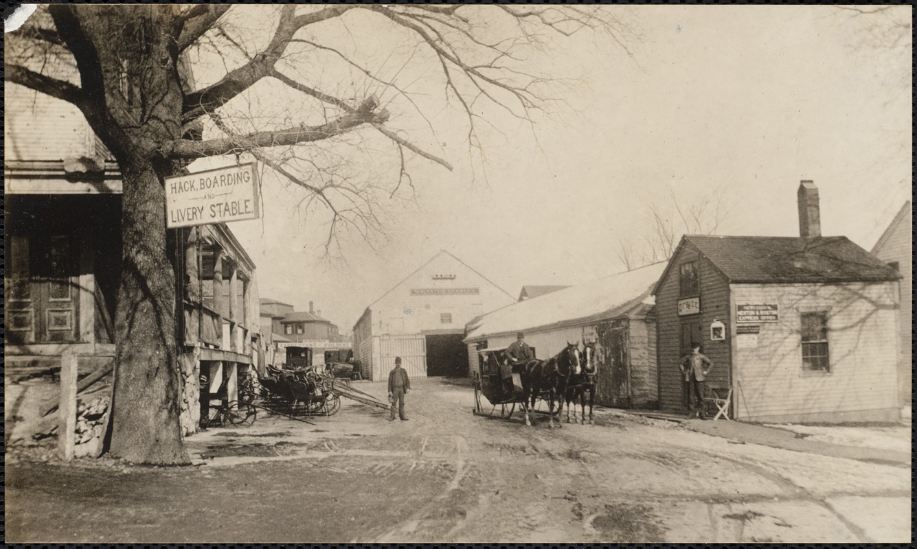 Nonantum House. Daniels Stable. Newcombs Exchange, Newton & Boston ...