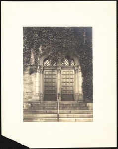 Newton Free Library, Old Main, Centre St. Newton, MA. Old Main, front entrance