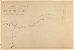 Plan of the highway in Rockport, Mass., from Rail-road Avenue to Samuel Parker's