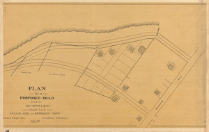 Plan of a proposed road in Rockport, Mass. from the headland to Marmion Way