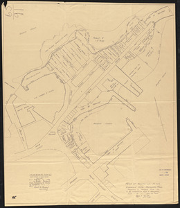 Plan of rocks and flats, Bearskin Neck, Rockport, Mass., property of Rockport Pier Co. to be conveyed to Town of Rockport