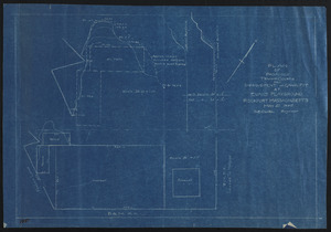 Plan of proposed tennis courts and improvement of gravel pit at Evans Playground, Rockport, Massachusetts