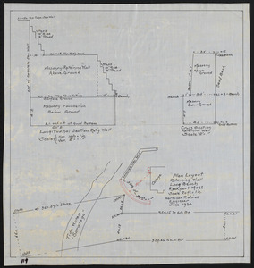 Plan layout retaining wall, Long Beach, Rockport, Mass.