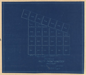 Plan of lots in Beech Grove Cemetery, Rockport