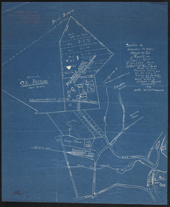 Sketch of Leander M. Haskins Hospital and park property on Pools Hill, Rockport, Mass., now owned by the Town of Rockport