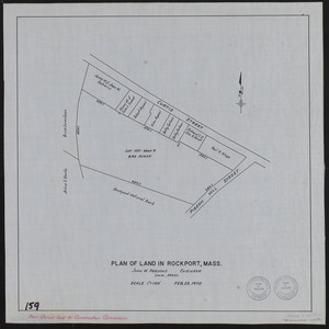 Plan of land in Rockport, Mass.