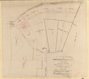 Tracing from plan of lands at Pigeon Cove, Rockport, Mass. belonging to David and Horatio Babson