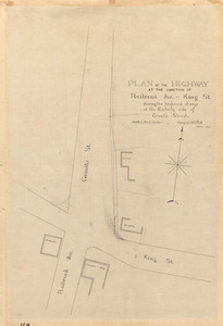 Plan of the highway at the junction of Railroad Ave. - King St. showing proposed change on the easterly side of Granite Street