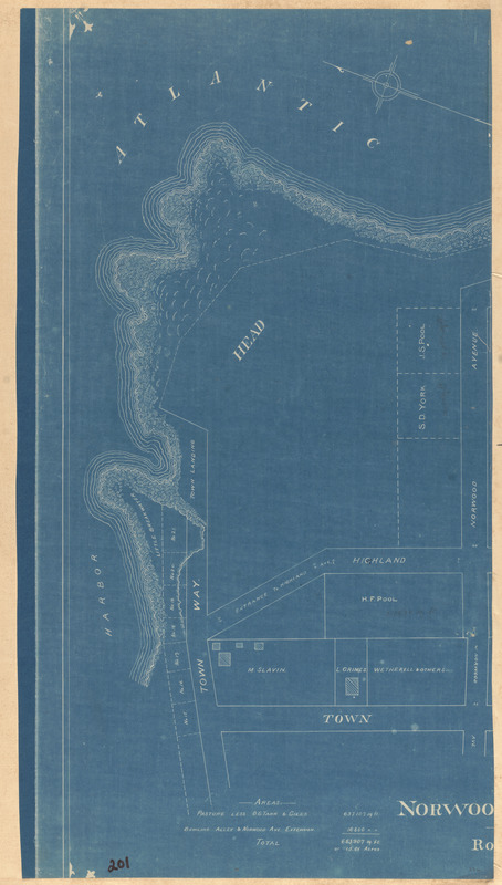 Plan of the Norwood Headland in Rockport, Mass.