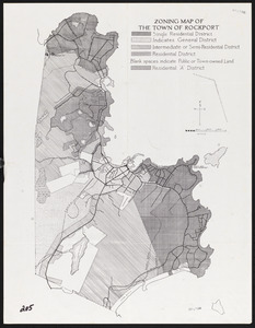 Zoning map of the Town of Rockport