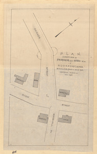 Plan, junction of Parker and High Sts. in Rockport, Mass.