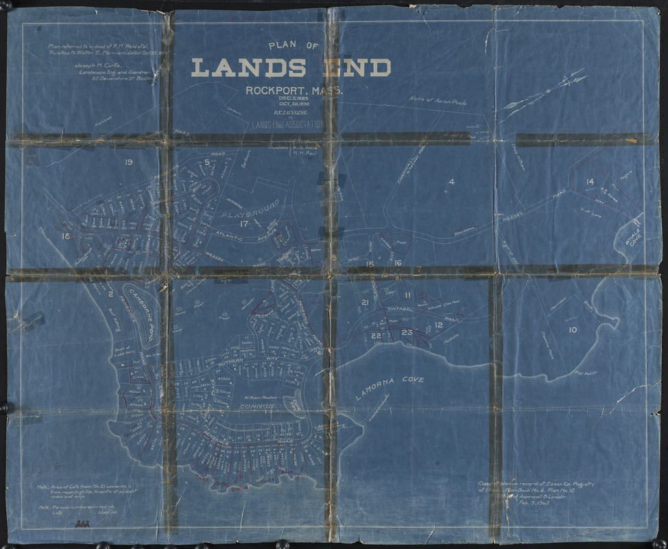 Plan of Lands End, Rockport, Mass.