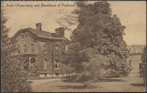Smith Observatory and residence of Professor Brooks, Geneva, N.Y.