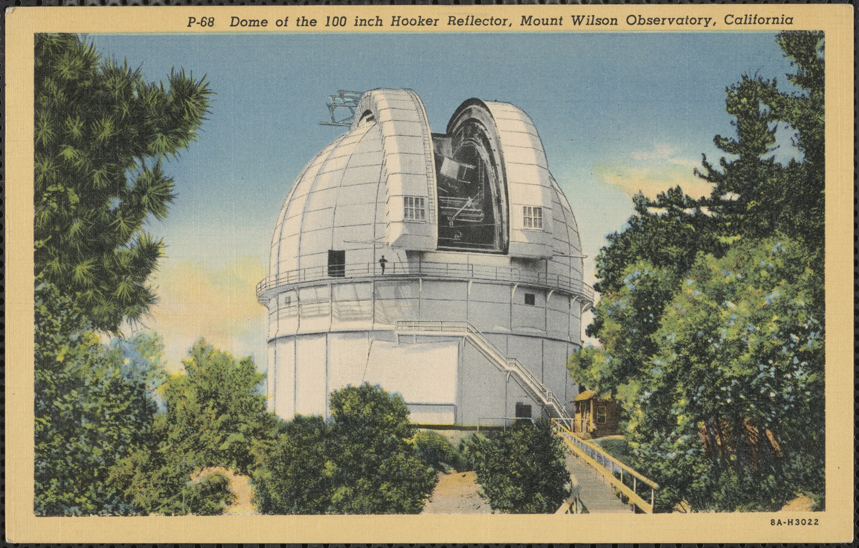 Dome of the 100 inch Hooker Reflector, Mount Wilson Observatory, California